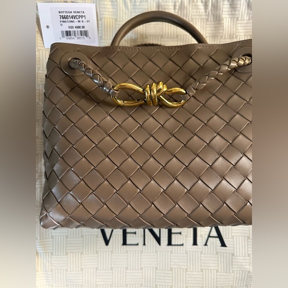 Bottega Veneta small Andiamo Pinecone/Brass - Picture 5 of 15